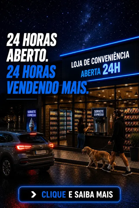 Sorvete expresso para Loja de conveniência