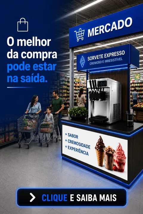 Sorvete expresso para Mercado